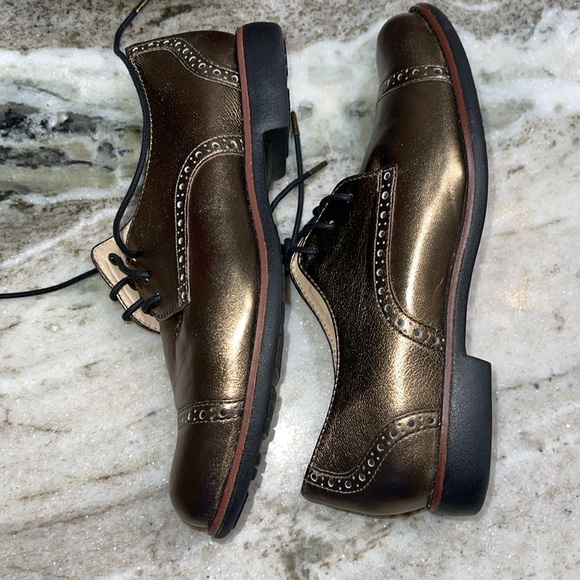 Cole Haan Metallic Gramercy Oxfords 5 - Picture 7 of 9
